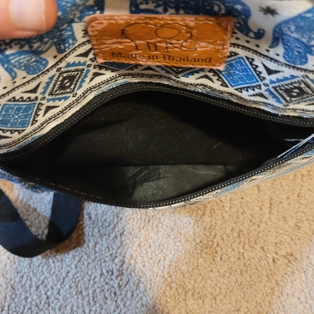 Blue Elephant Print Backpack - Picture 4 of 4